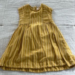 Pink Chicken mustard yellow cotton dress 2Y-boho